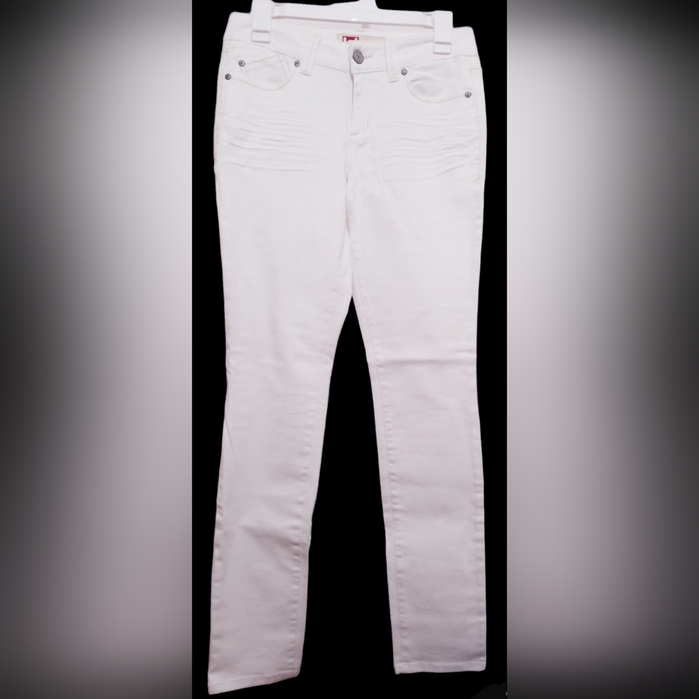 LEI Ashley Jeans Lowrise Skinny White size 5 Women Casual‎ Stretch